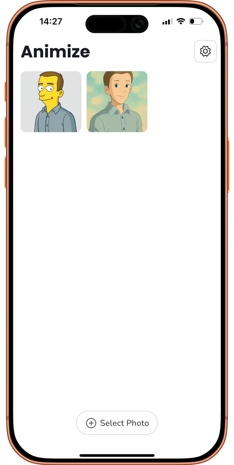 AI Cartoon Yourself - Animize cartoon photo feature